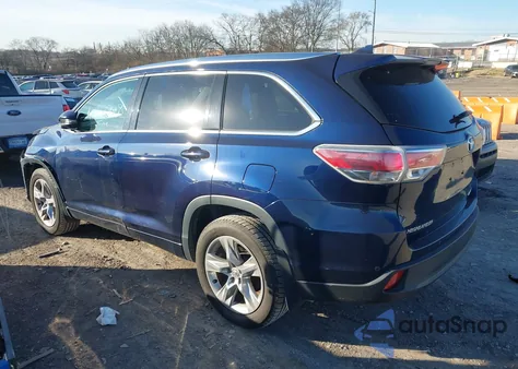 2014 Toyota Highlander Limited V6 from USA, damaged, VIN 5TDDKRFH9ES058724
